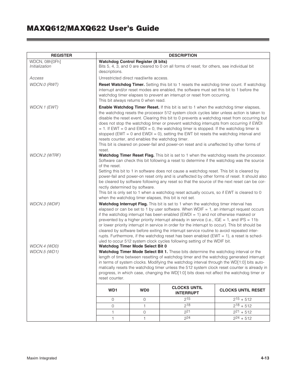 Maxim Integrated MAXQ622 User Manual | Page 69 / 255