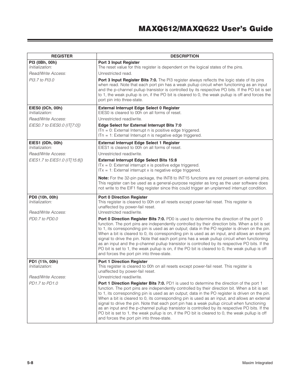 Maxim Integrated MAXQ622 User Manual | Page 81 / 255