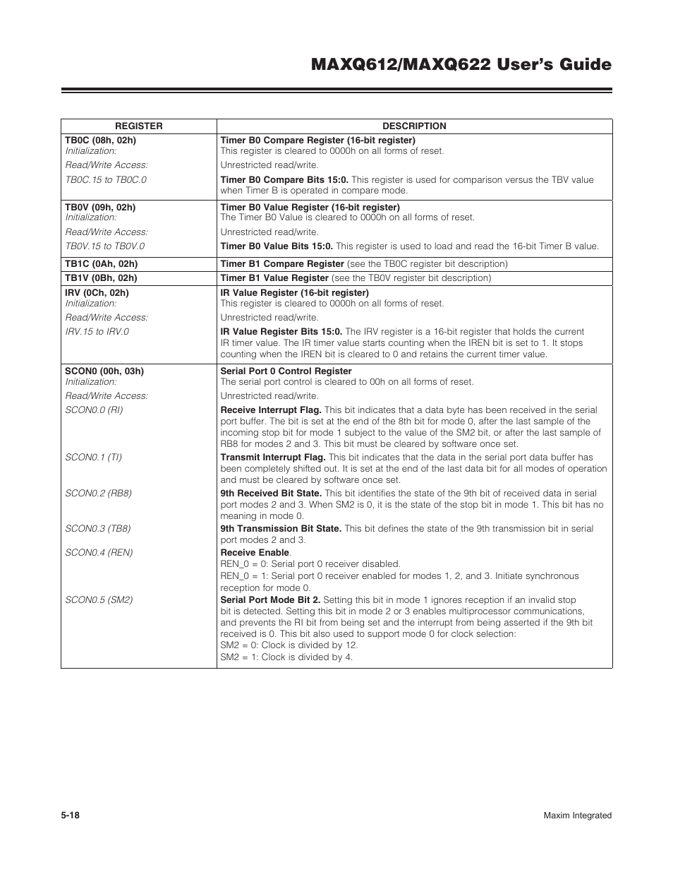 Maxim Integrated MAXQ622 User Manual | Page 91 / 255