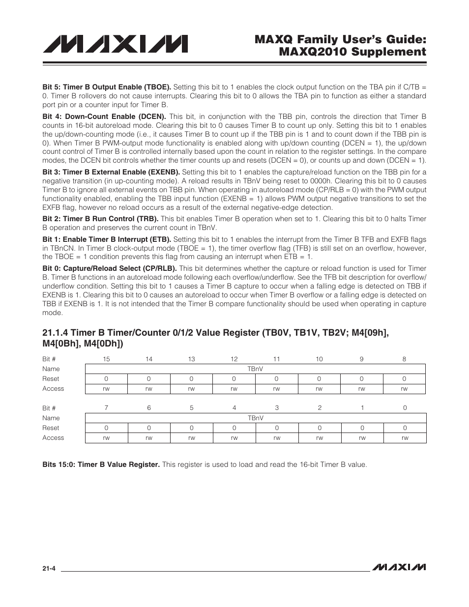 Maxq family user’s guide: maxq2010 supplement | Maxim Integrated MAXQ Family Users Guide: MAXQ2010 Supplement User Manual | Page 115 / 147