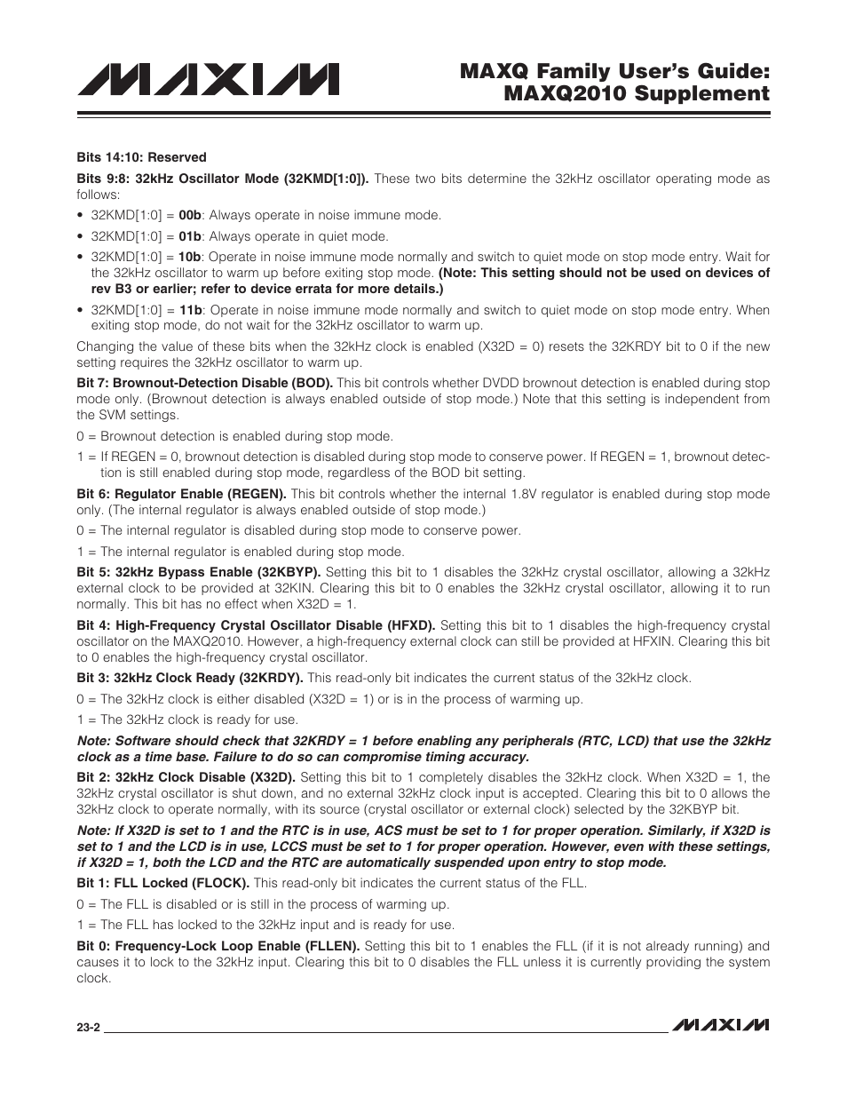Maxq family user’s guide: maxq2010 supplement | Maxim Integrated MAXQ Family Users Guide: MAXQ2010 Supplement User Manual | Page 133 / 147