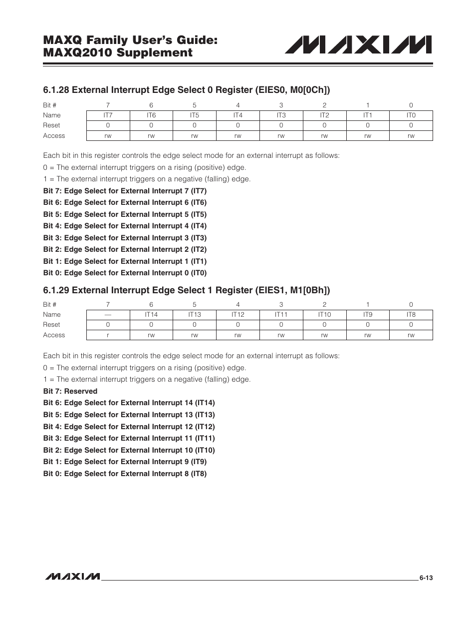 Maxq family user’s guide: maxq2010 supplement | Maxim Integrated MAXQ Family Users Guide: MAXQ2010 Supplement User Manual | Page 51 / 147