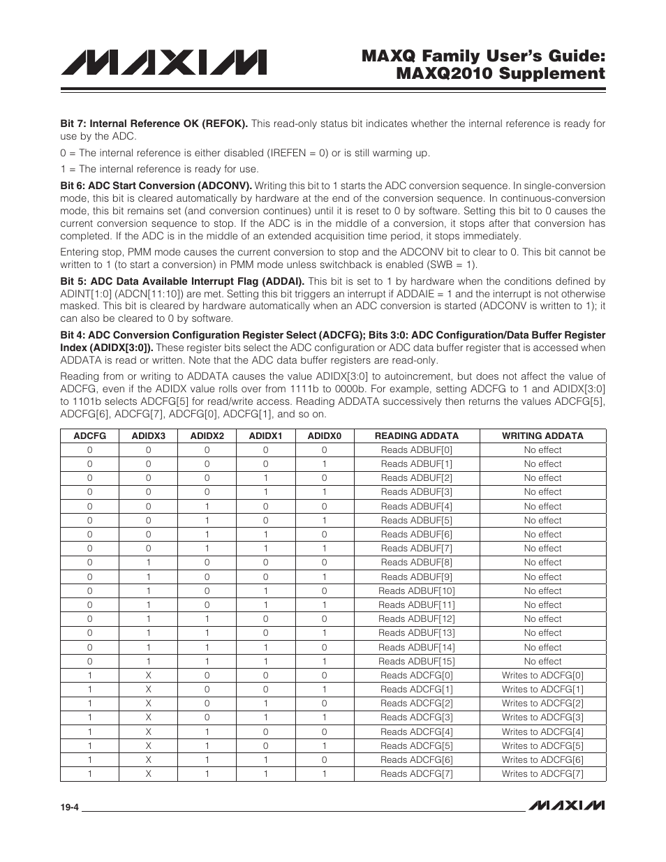 Maxq family user’s guide: maxq2010 supplement | Maxim Integrated MAXQ Family Users Guide: MAXQ2010 Supplement User Manual | Page 86 / 147