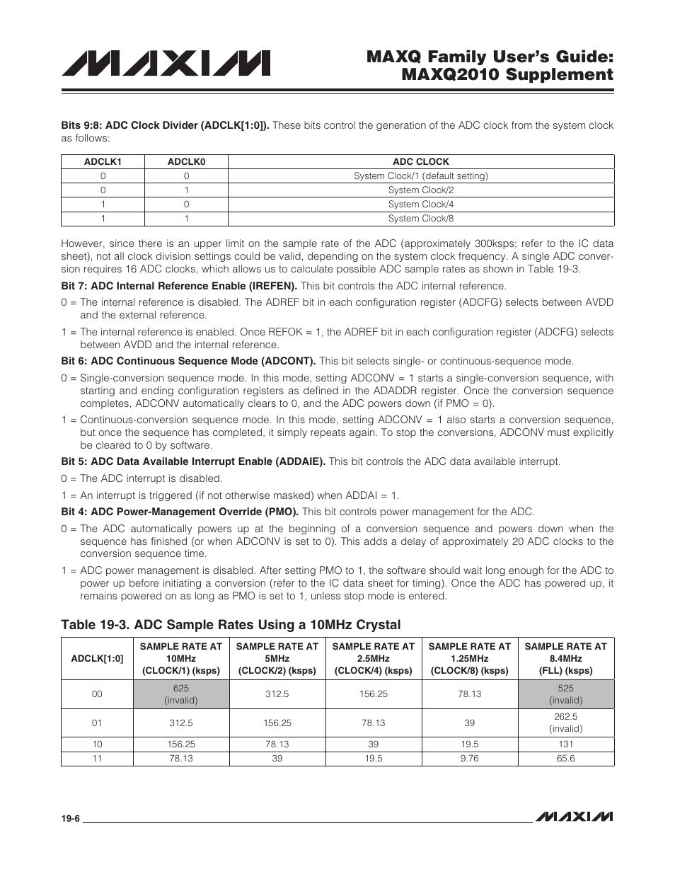 Maxq family user’s guide: maxq2010 supplement | Maxim Integrated MAXQ Family Users Guide: MAXQ2010 Supplement User Manual | Page 88 / 147