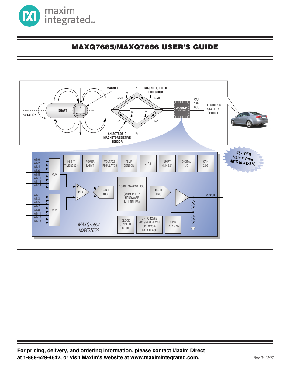 Maxim Integrated MAXQ7666 User Manual | 386 pages