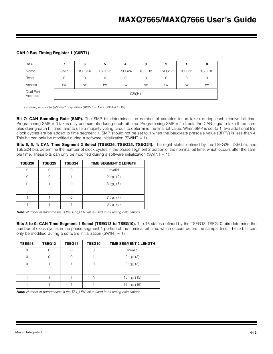 Maxim Integrated MAXQ7666 User Manual | Page 142 / 386