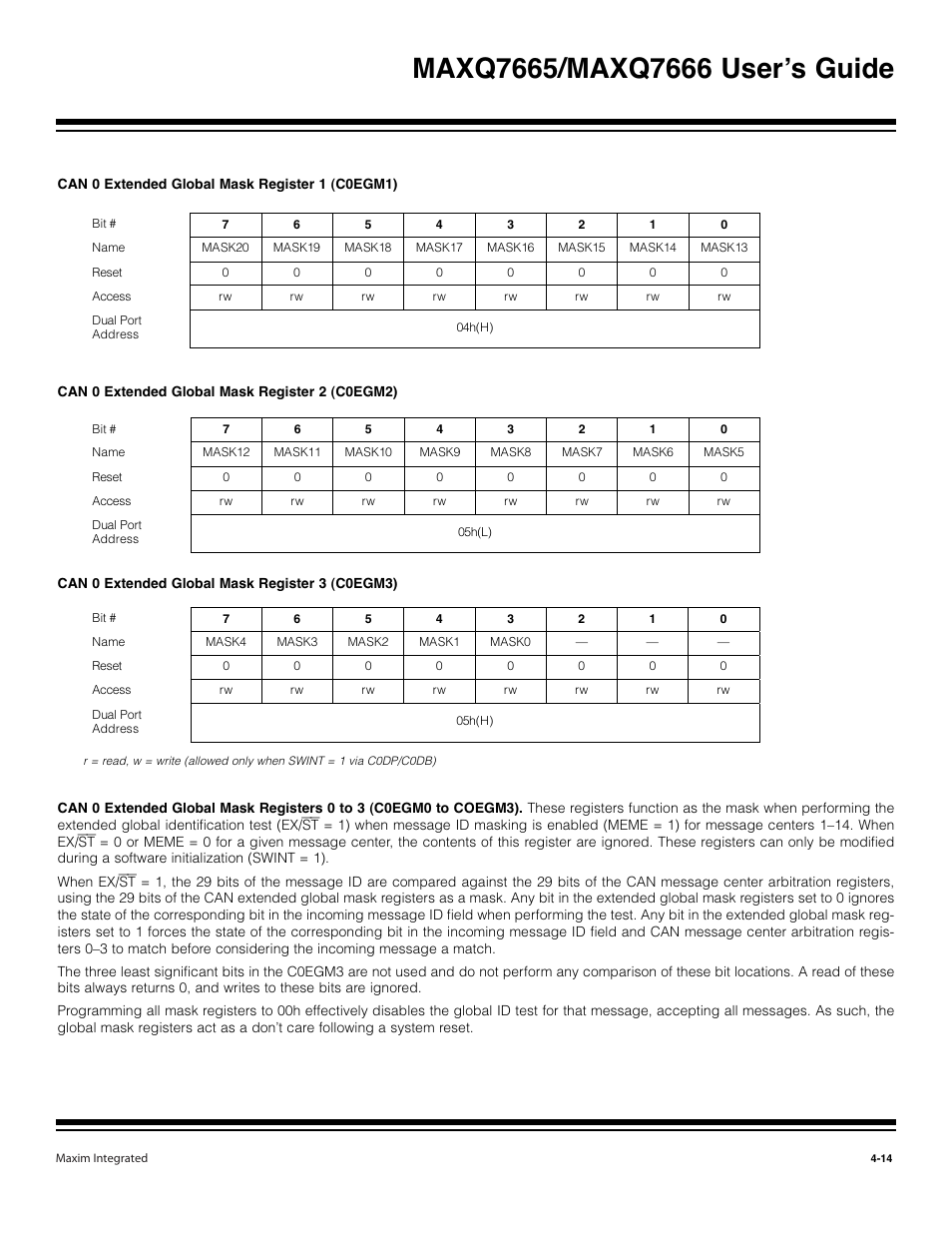 Maxim Integrated MAXQ7666 User Manual | Page 144 / 386