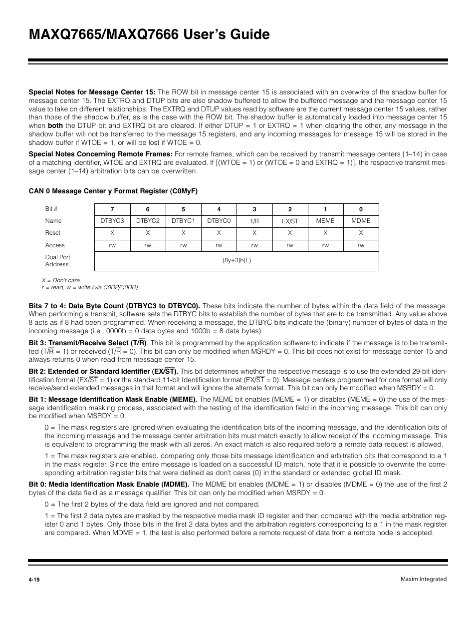 Maxim Integrated MAXQ7666 User Manual | Page 149 / 386