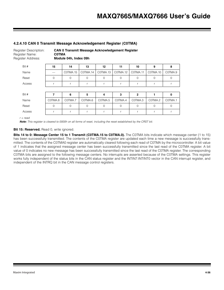Maxim Integrated MAXQ7666 User Manual | Page 166 / 386
