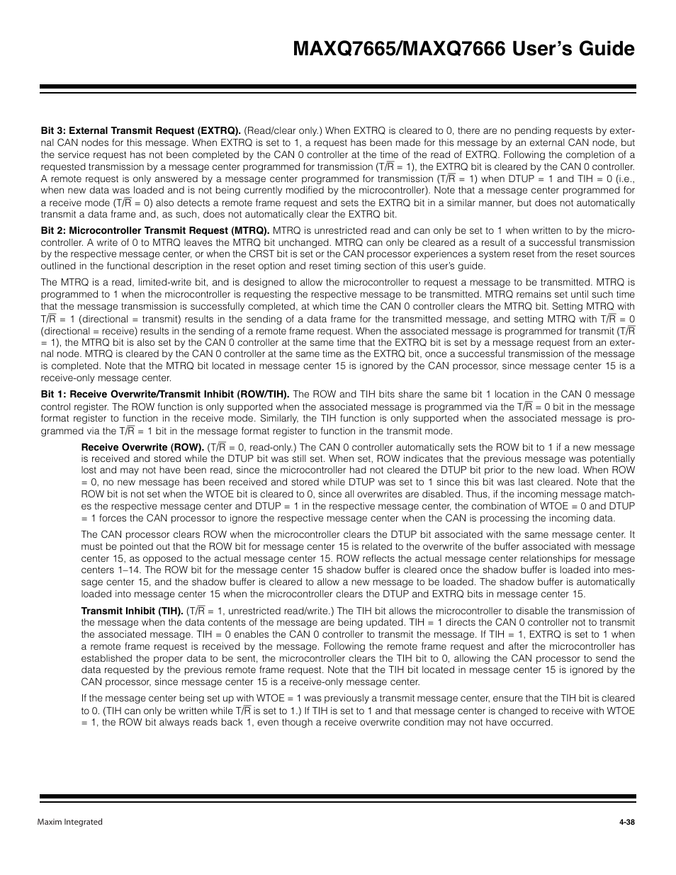 Maxim Integrated MAXQ7666 User Manual | Page 168 / 386