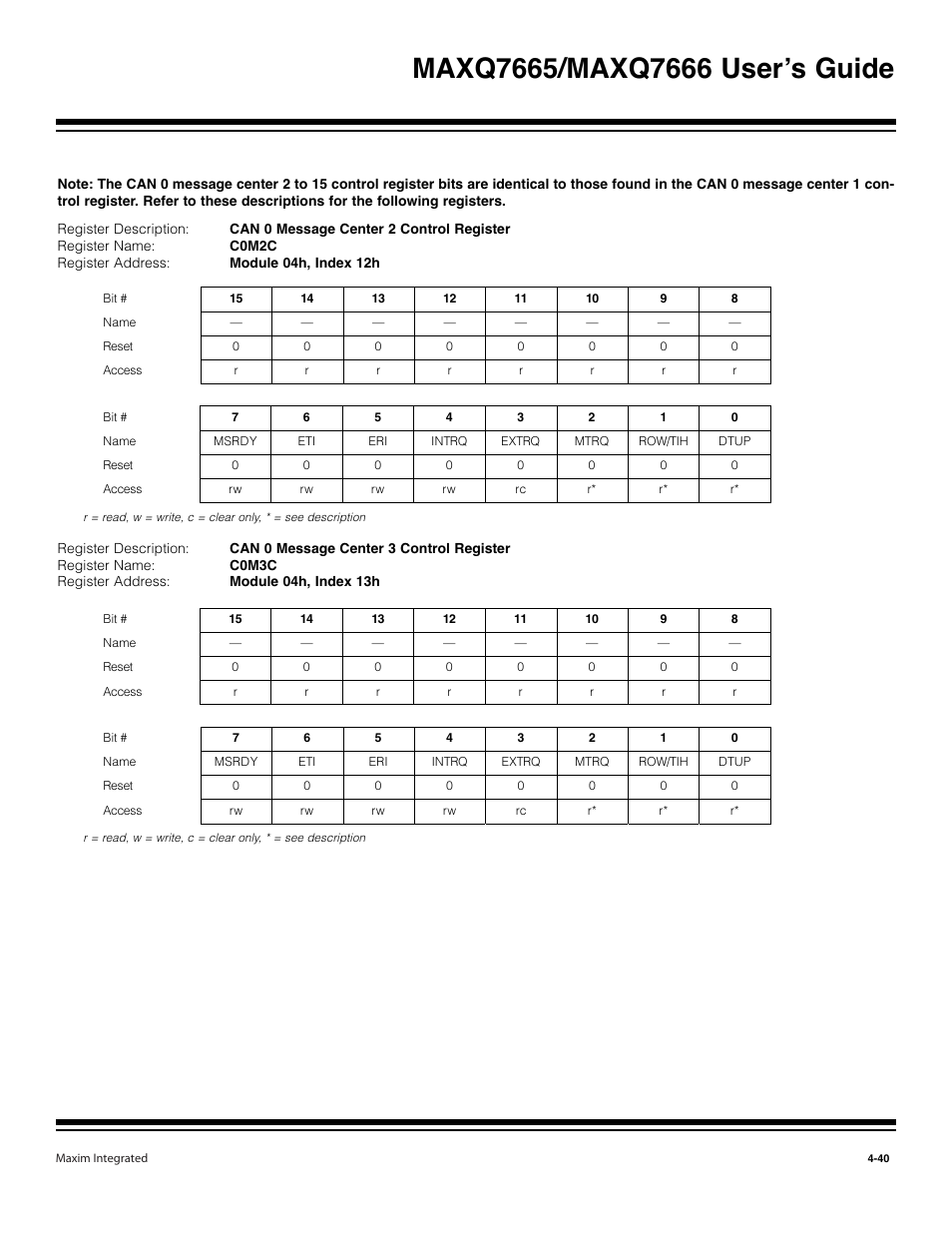 Maxim Integrated MAXQ7666 User Manual | Page 170 / 386