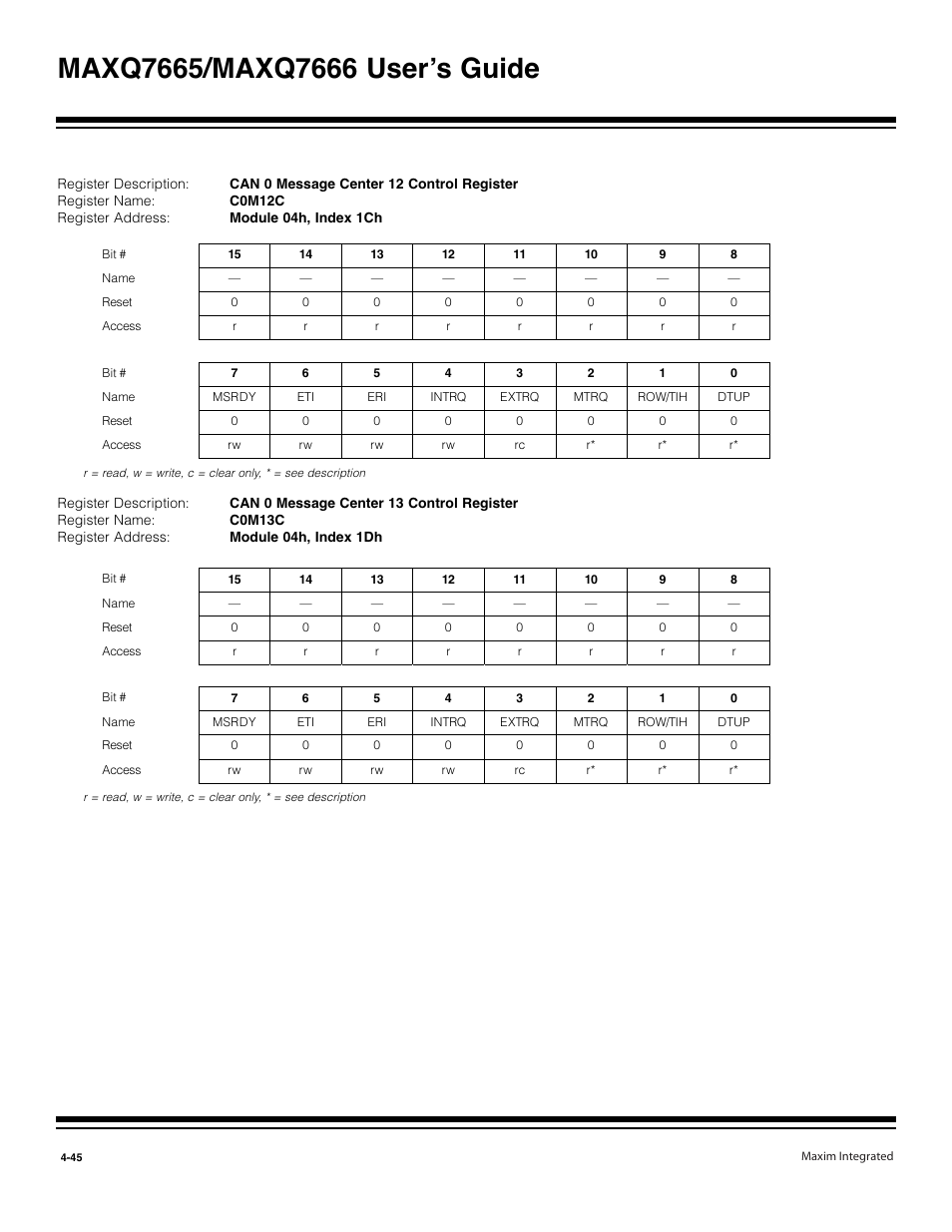 Maxim Integrated MAXQ7666 User Manual | Page 175 / 386