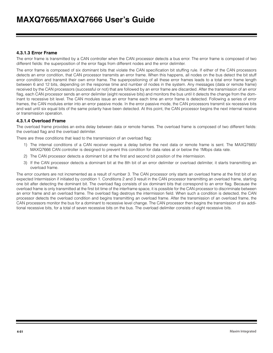 3 error frame -51, 4 overload frame -51 | Maxim Integrated MAXQ7666 User Manual | Page 181 / 386