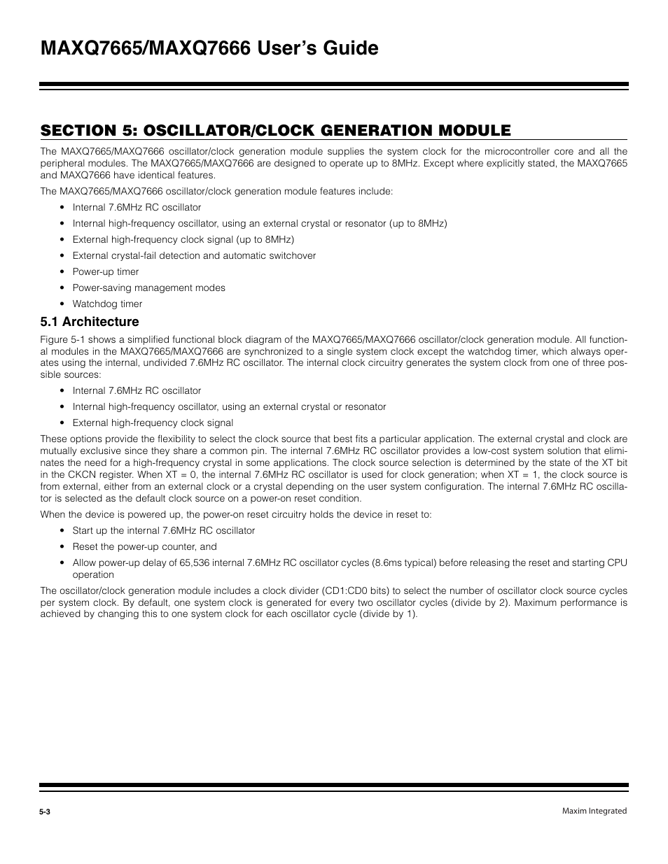1 architecture -3 | Maxim Integrated MAXQ7666 User Manual | Page 200 / 386
