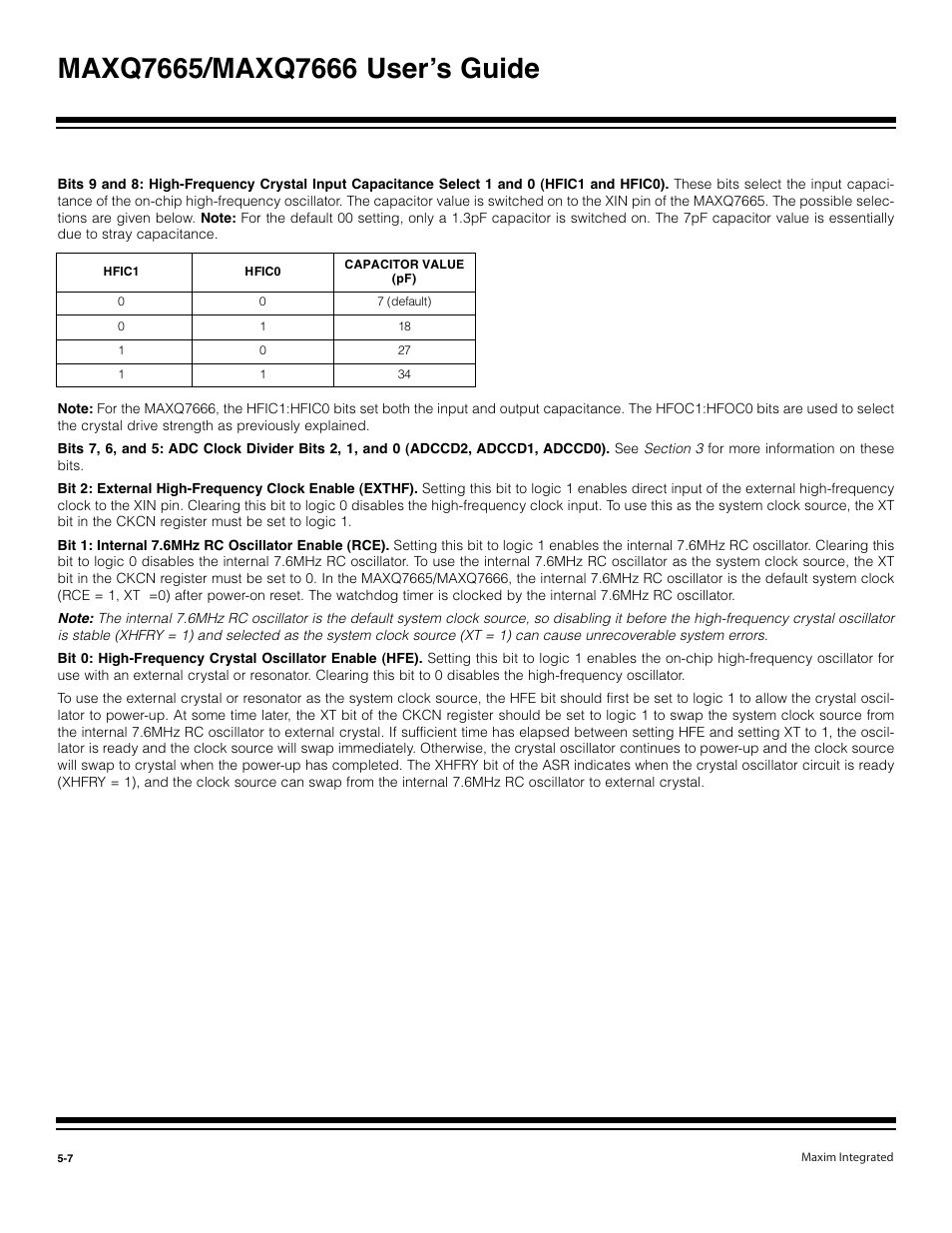 Maxim Integrated MAXQ7666 User Manual | Page 204 / 386