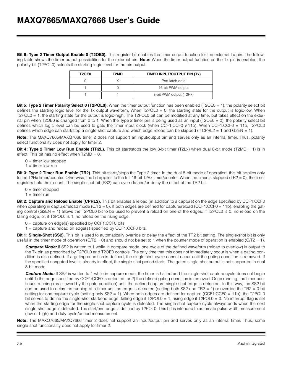 Maxim Integrated MAXQ7666 User Manual | Page 244 / 386