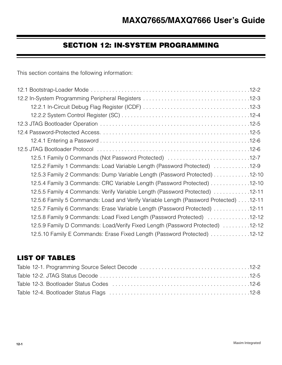 Section 12: in-system programming, And a[0, Acc = acc and a[0 | Or #55h, Acc = acc or #0055h | Maxim Integrated MAXQ7666 User Manual | Page 316 / 386