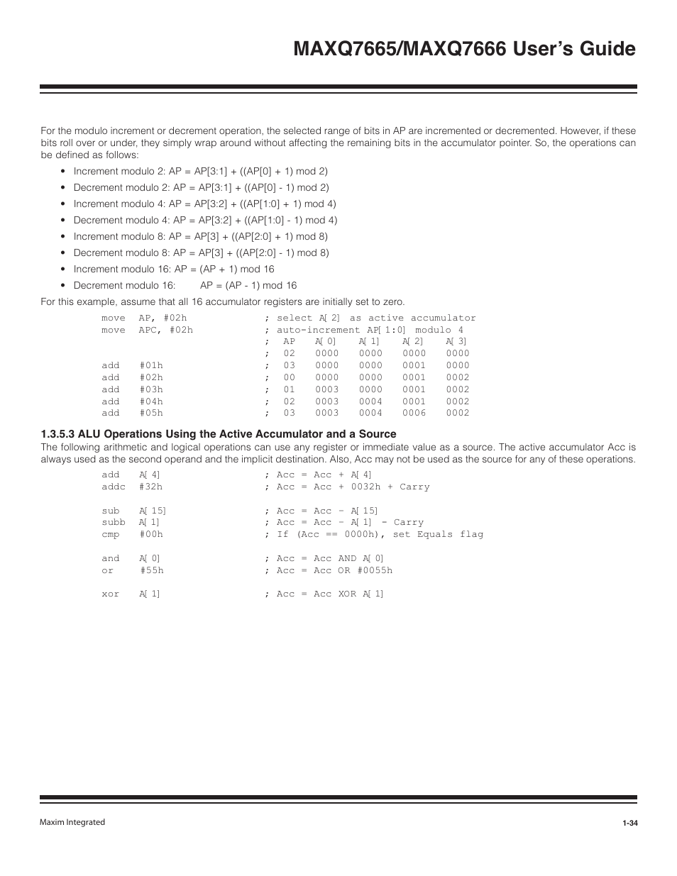Maxim Integrated MAXQ7666 User Manual | Page 36 / 386
