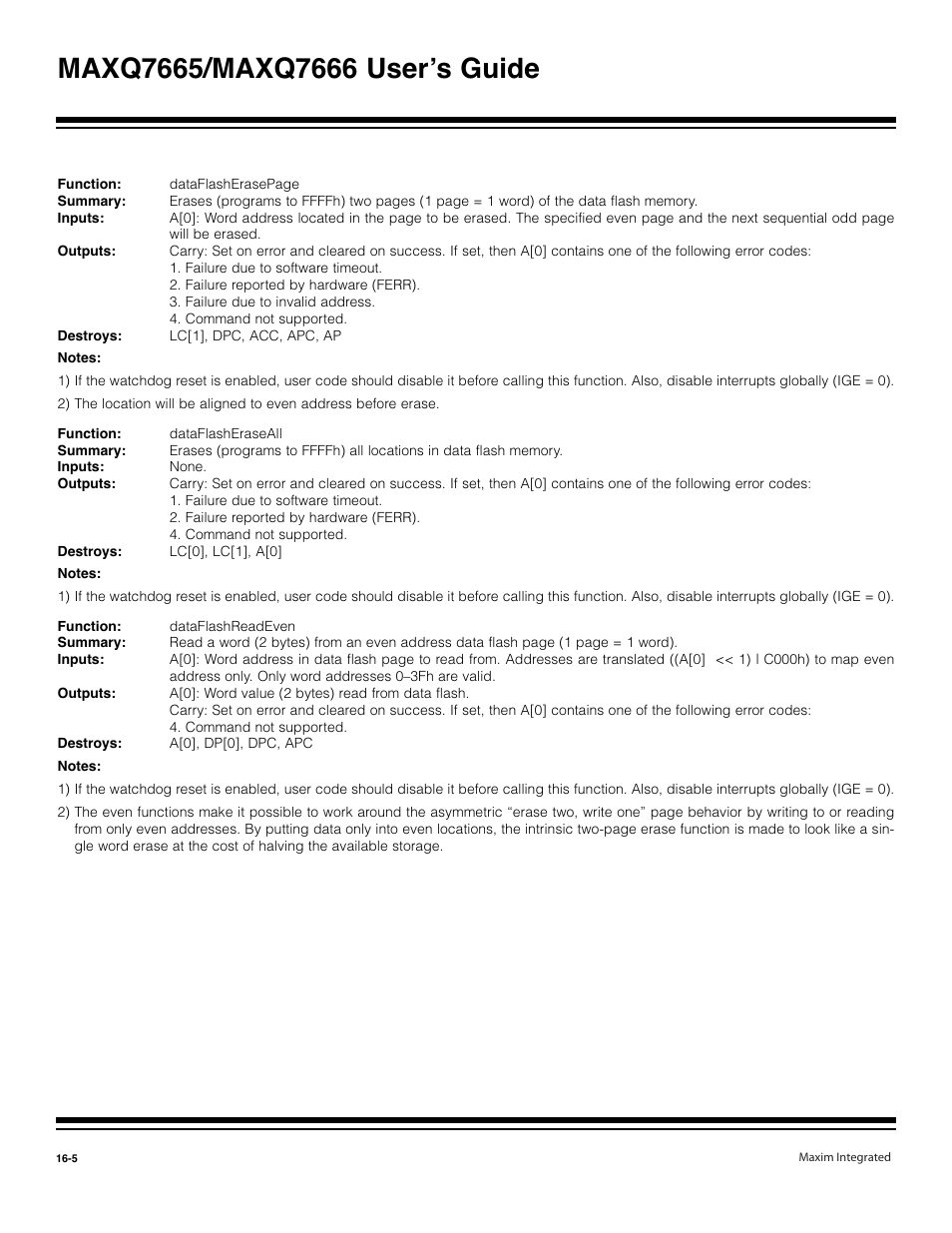 Maxim Integrated MAXQ7666 User Manual | Page 382 / 386