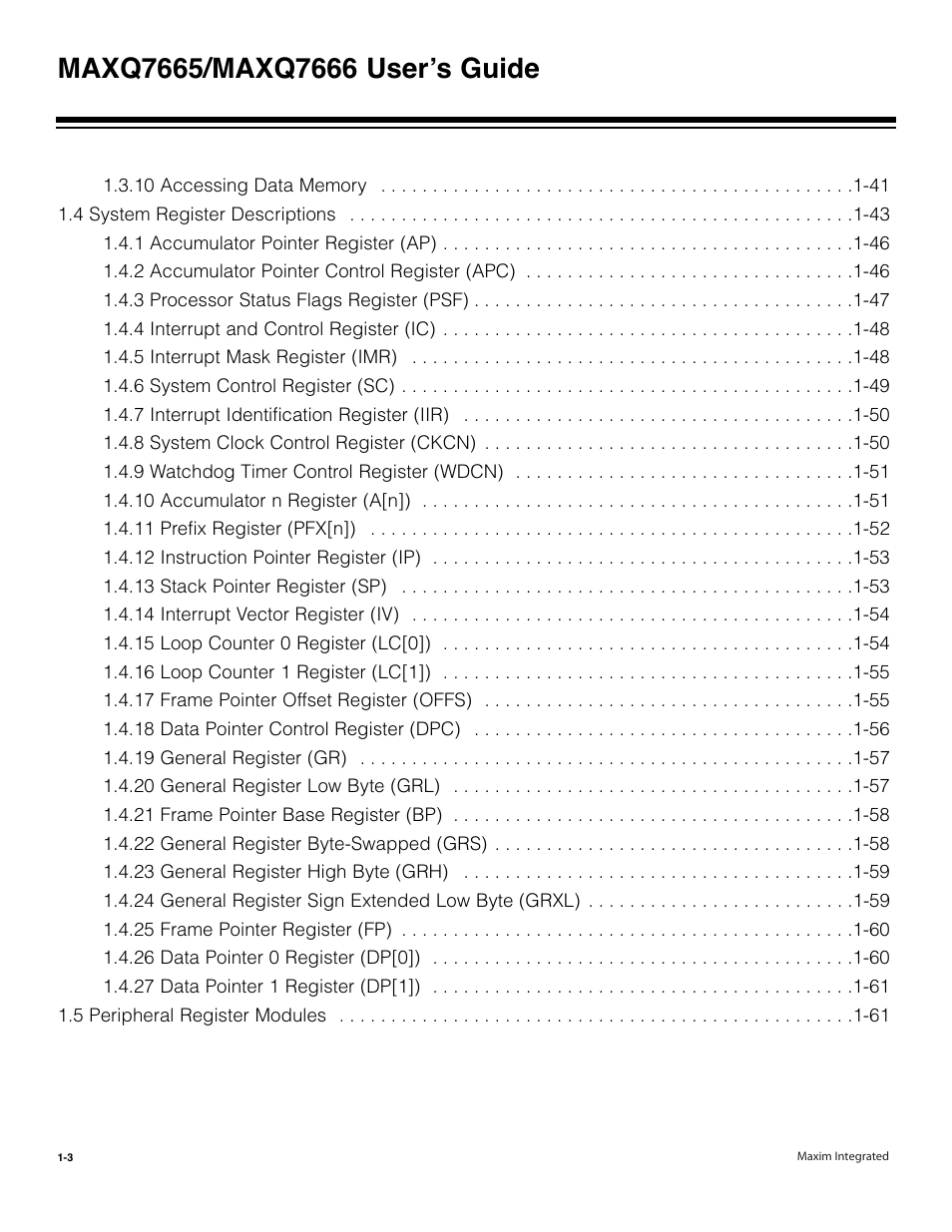 Maxim Integrated MAXQ7666 User Manual | Page 5 / 386