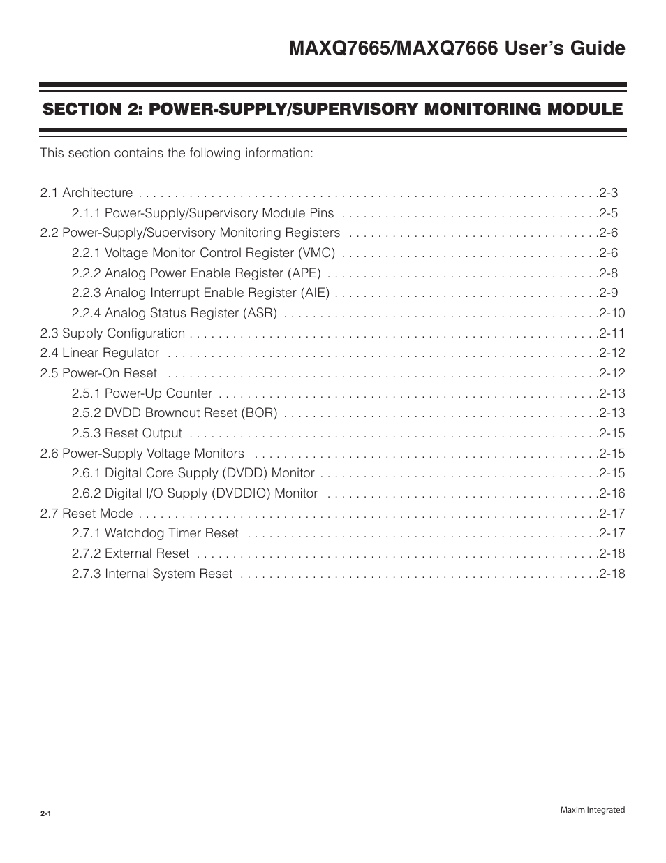 Maxim Integrated MAXQ7666 User Manual | Page 73 / 386