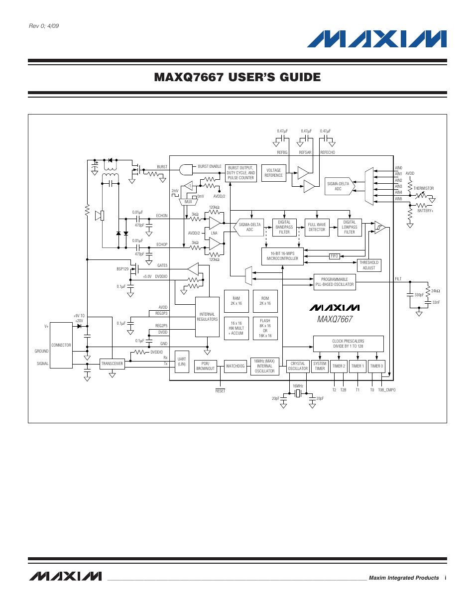 Maxim Integrated MAXQ7667 User Manual | 347 pages