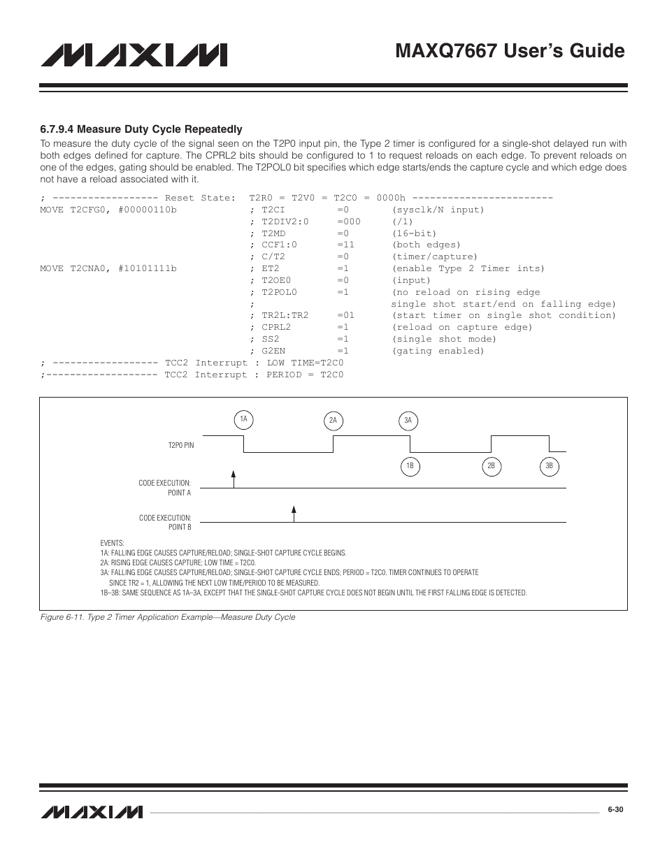 4 measure duty cycle r, 4 measure duty cycle repeatedly -30, Maxq7667 user’s guide | Maxim Integrated MAXQ7667 User Manual | Page 124 / 347