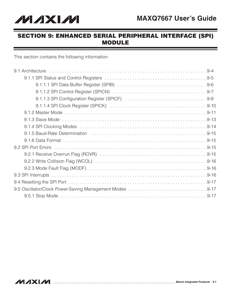 Maxq7667 user’s guide | Maxim Integrated MAXQ7667 User Manual | Page 163 / 347