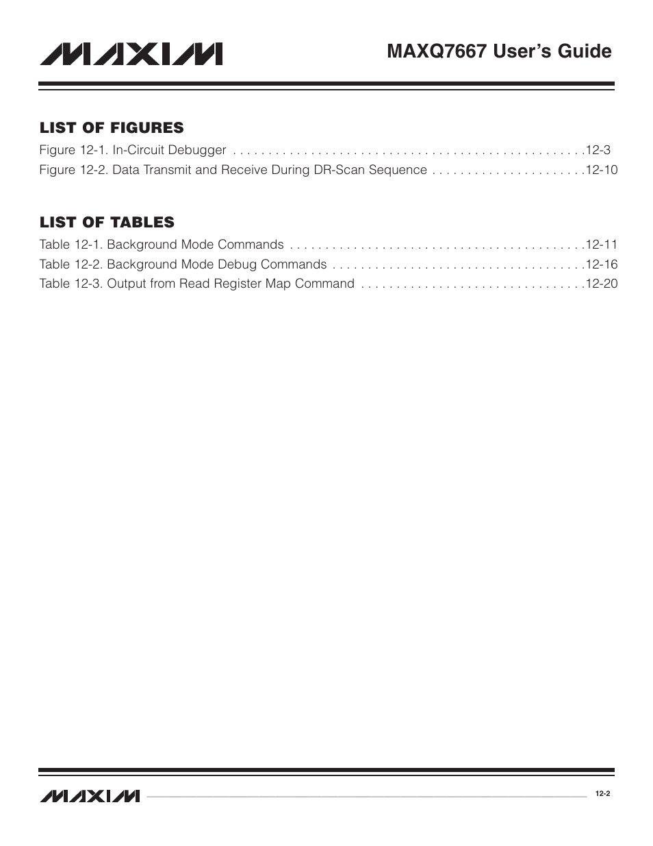 Maxq7667 user’s guide | Maxim Integrated MAXQ7667 User Manual | Page 200 / 347