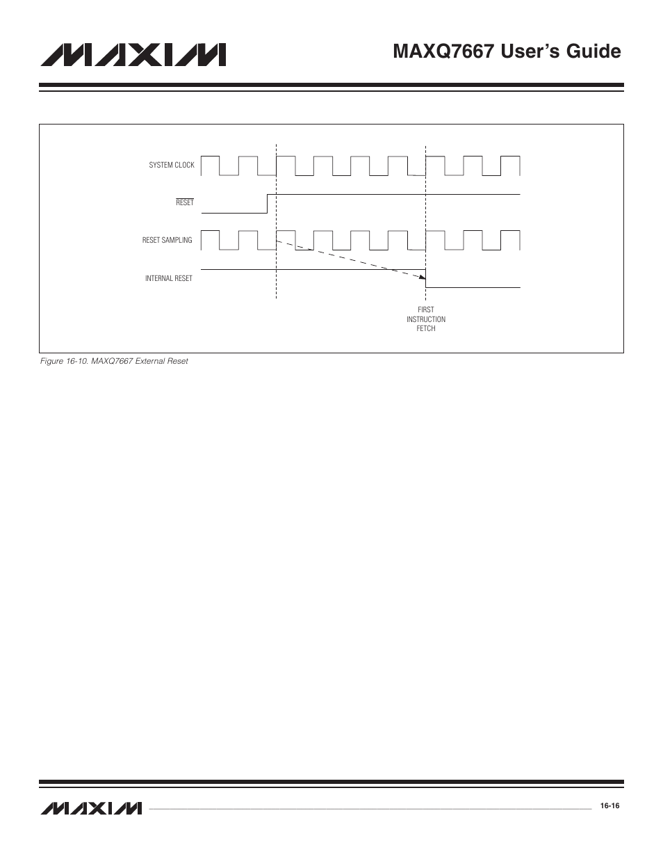 Figure 16-10. maxq7667 external reset -16, Maxq7667 user’s guide | Maxim Integrated MAXQ7667 User Manual | Page 282 / 347