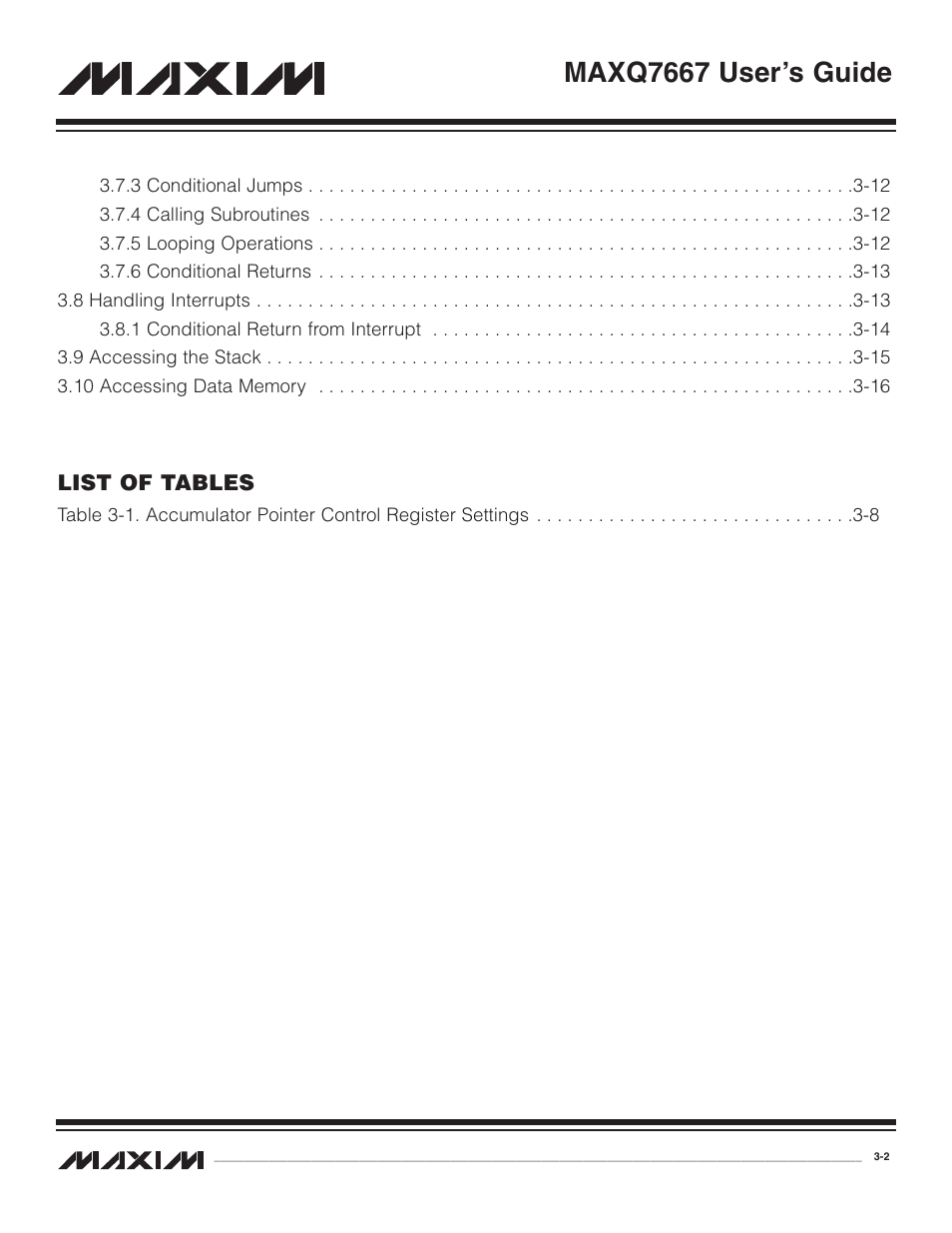 Maxq7667 user’s guide | Maxim Integrated MAXQ7667 User Manual | Page 29 / 347