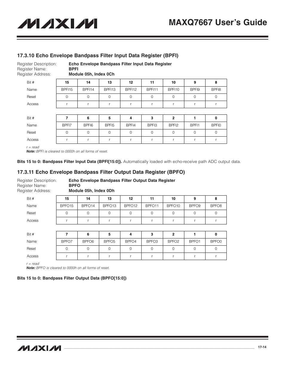 10 echo envelope bandpa, 11 echo envelope bandpa, Maxq7667 user’s guide | Maxim Integrated MAXQ7667 User Manual | Page 296 / 347