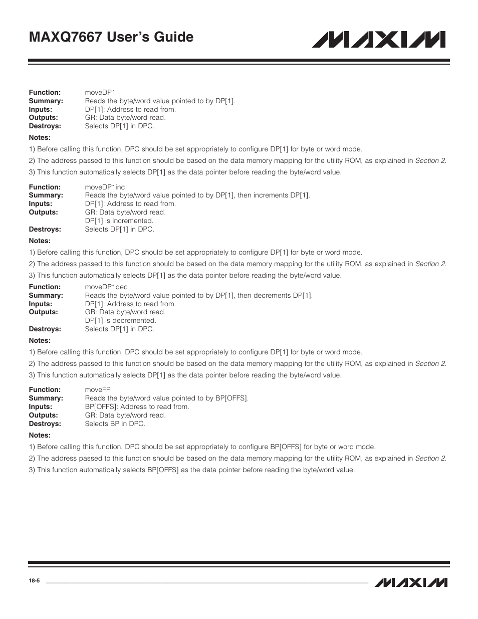 Maxq7667 user’s guide | Maxim Integrated MAXQ7667 User Manual | Page 311 / 347