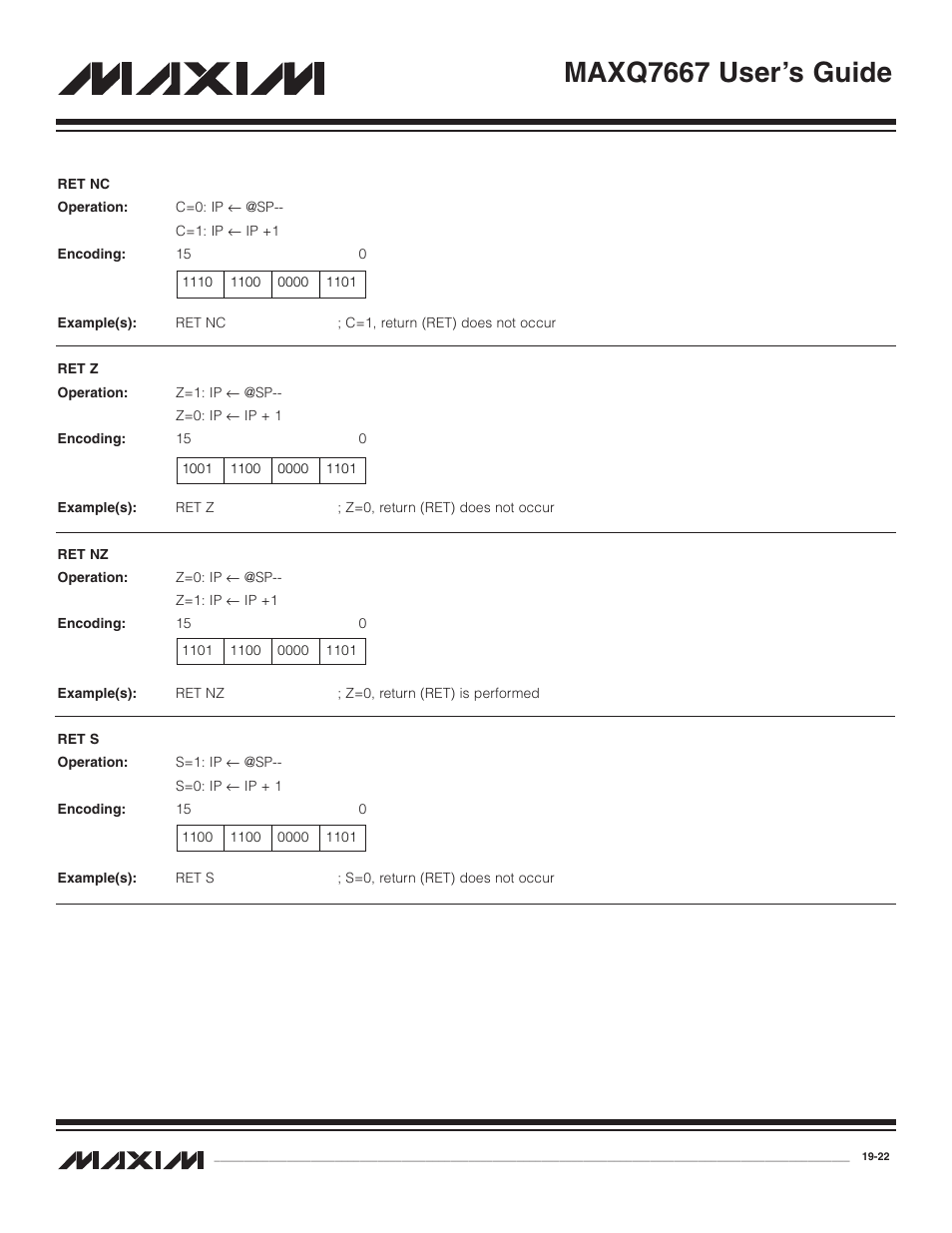 Maxq7667 user’s guide | Maxim Integrated MAXQ7667 User Manual | Page 336 / 347