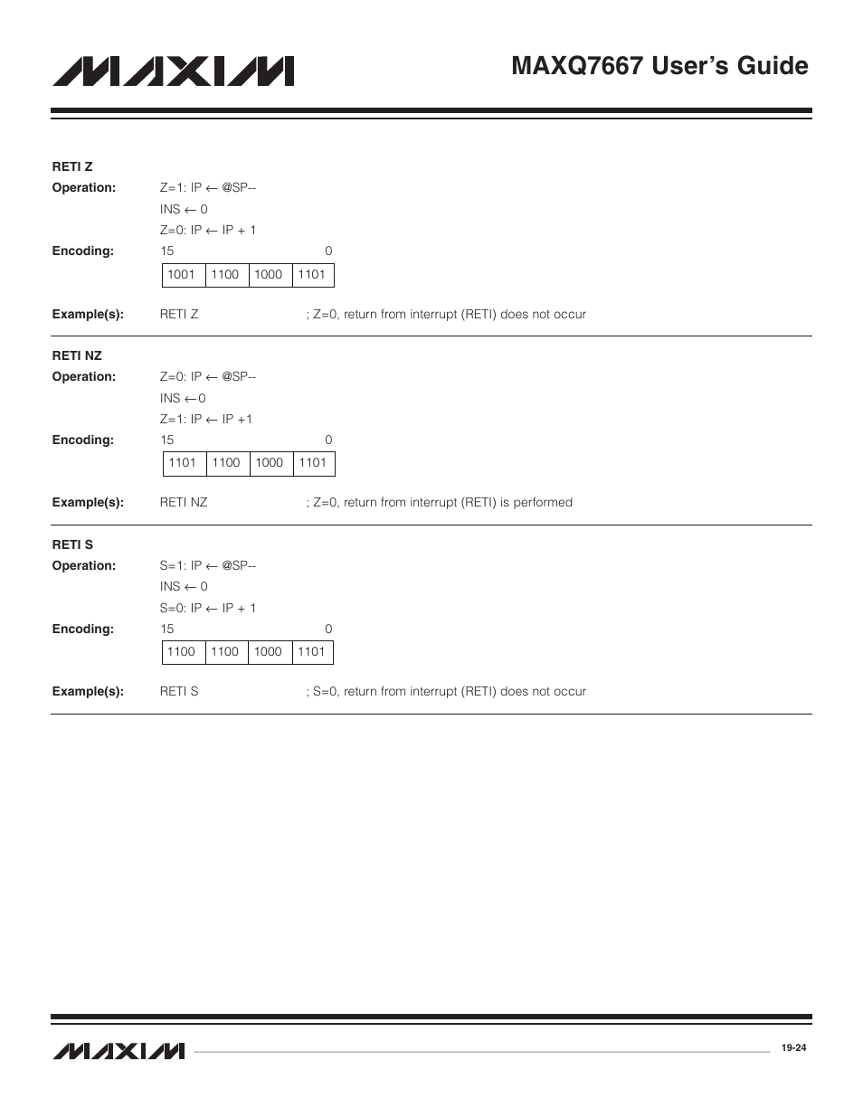 Maxq7667 user’s guide | Maxim Integrated MAXQ7667 User Manual | Page 338 / 347