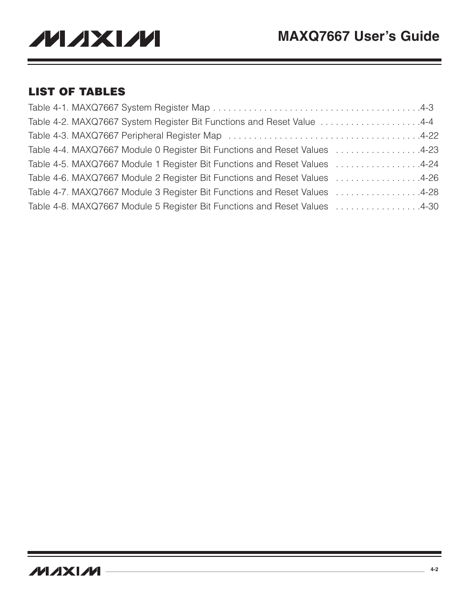 Maxq7667 user’s guide | Maxim Integrated MAXQ7667 User Manual | Page 46 / 347