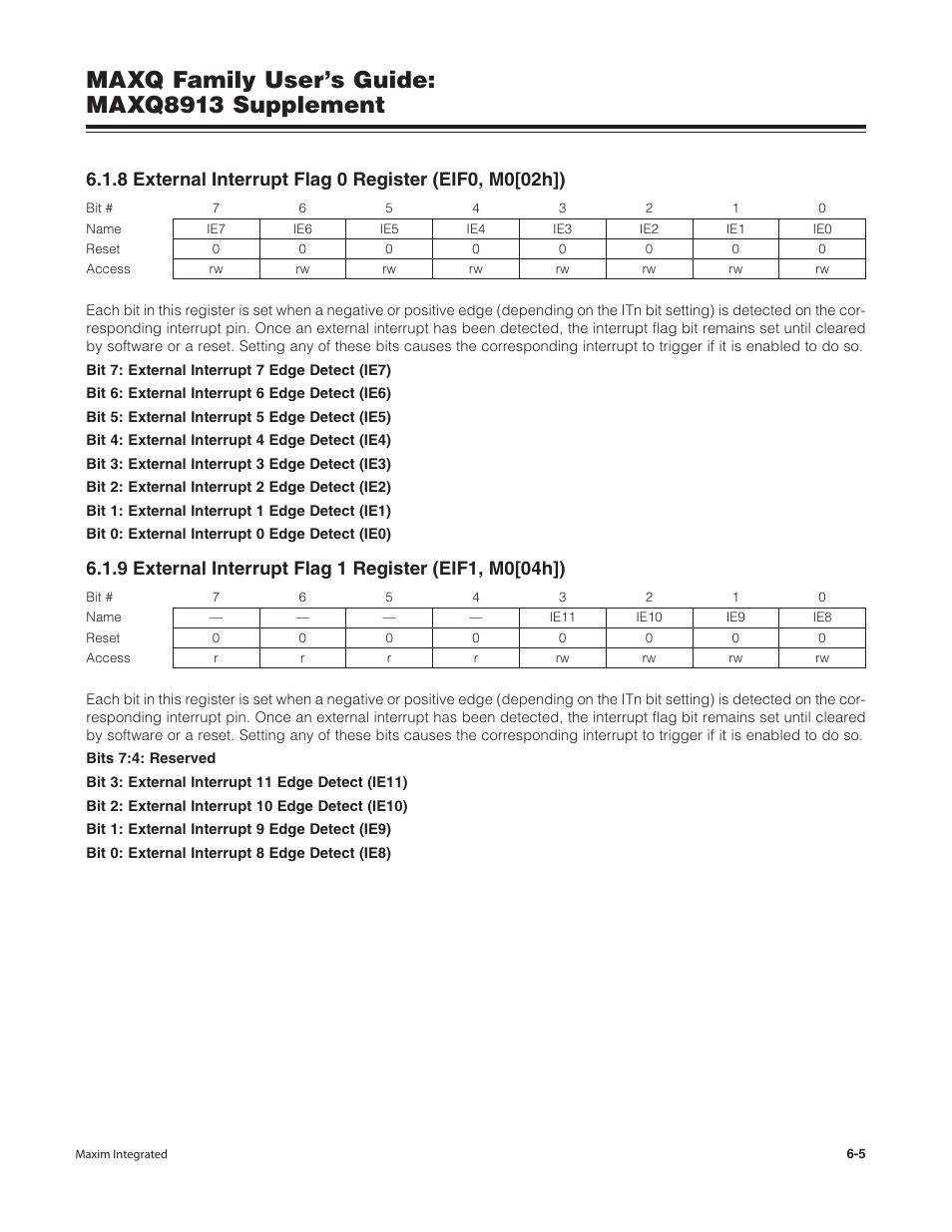 Maxq family user’s guide: maxq8913 supplement | Maxim Integrated MAXQ Family Users Guide: MAXQ8913 Supplement User Manual | Page 37 / 114