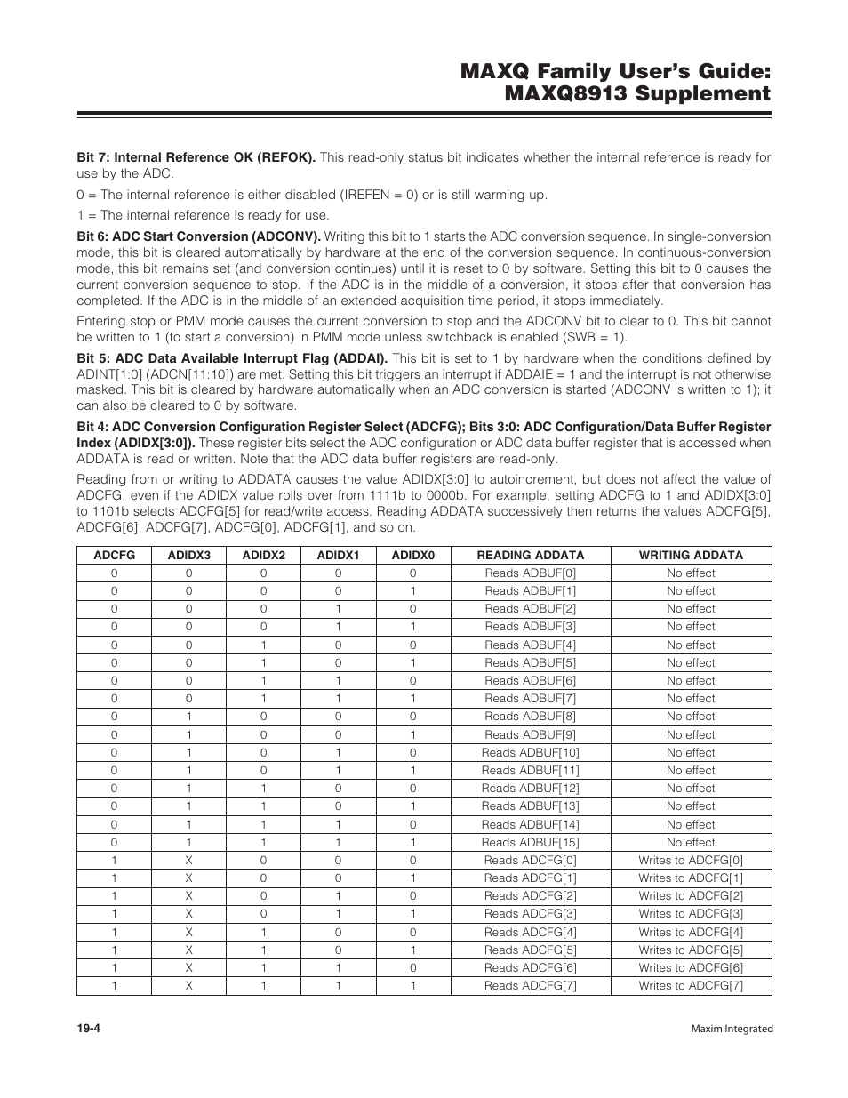 Maxq family user’s guide: maxq8913 supplement | Maxim Integrated MAXQ Family Users Guide: MAXQ8913 Supplement User Manual | Page 66 / 114