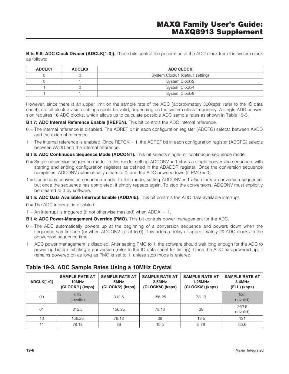 Maxq family user’s guide: maxq8913 supplement | Maxim Integrated MAXQ Family Users Guide: MAXQ8913 Supplement User Manual | Page 68 / 114