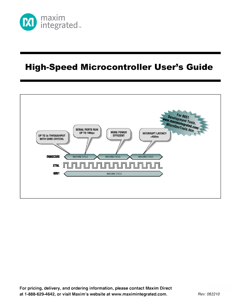Maxim Integrated High-Speed Microcontroller User Manual | 176 pages