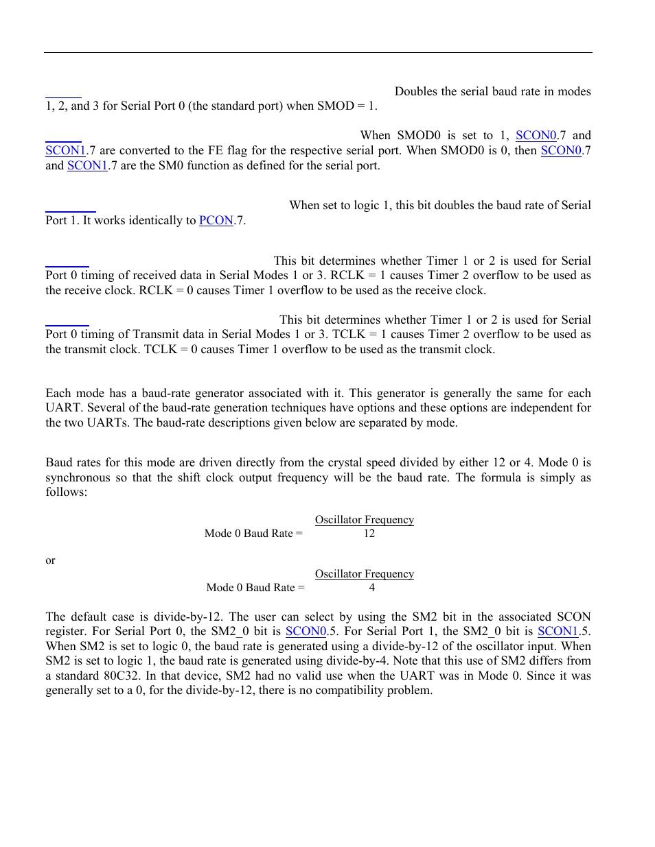 3 power control register (pcon; 87h), 4 watchdog control register (wdcon; d8h), 5 timer two control register ( t2con; c8h) | 3 baud rates, 1 mode 0, Serial port control 1 register (scon1; c0h) | Maxim Integrated High-Speed Microcontroller User Manual | Page 140 / 176