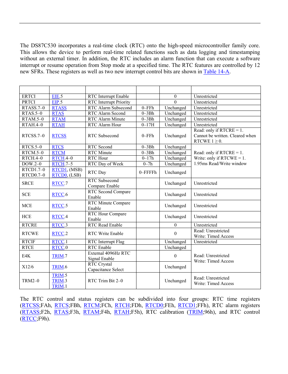 Real-time clock, Ation on this interrupt can be found in section | Maxim Integrated High-Speed Microcontroller User Manual | Page 156 / 176