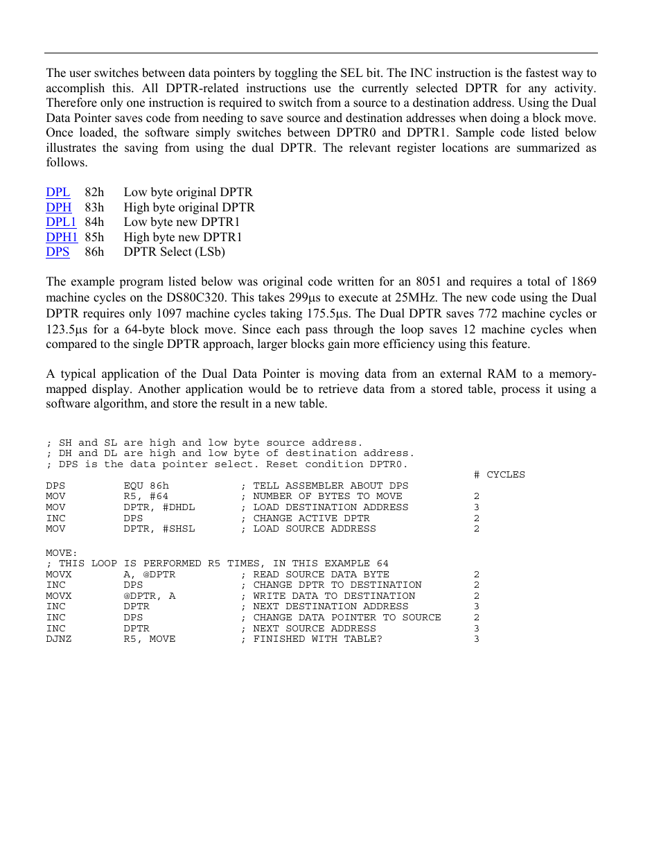 1 64-byte block move with dual data pointer, Emory, Ccess | Figure 6-3. data memory interface | Maxim Integrated High-Speed Microcontroller User Manual | Page 82 / 176