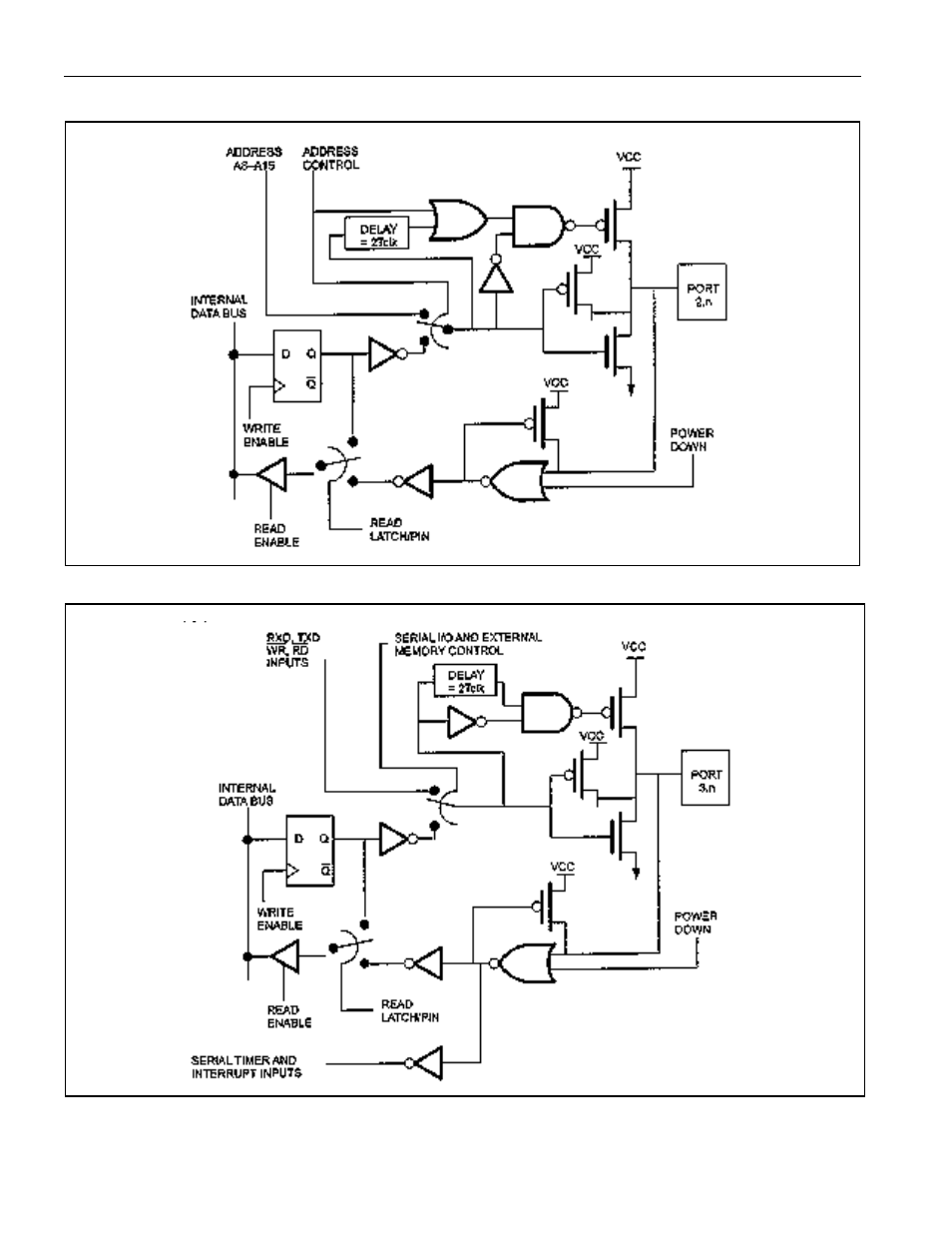 Figure 12-3. port 2 functional circuitry, Figure 12-4. port 3 functional circuitry, Figure 12-4 | Maxim Integrated Secure Microcontroller User Manual | Page 101 / 187