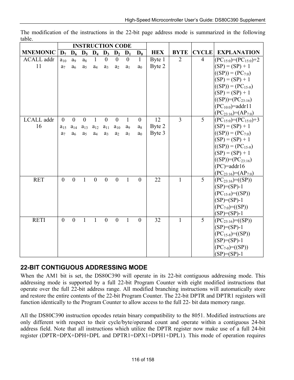 Bit contiguous addressing mode | Maxim Integrated High-Speed Microcontroller Users Guide: DS80C390 Supplement User Manual | Page 116 / 158