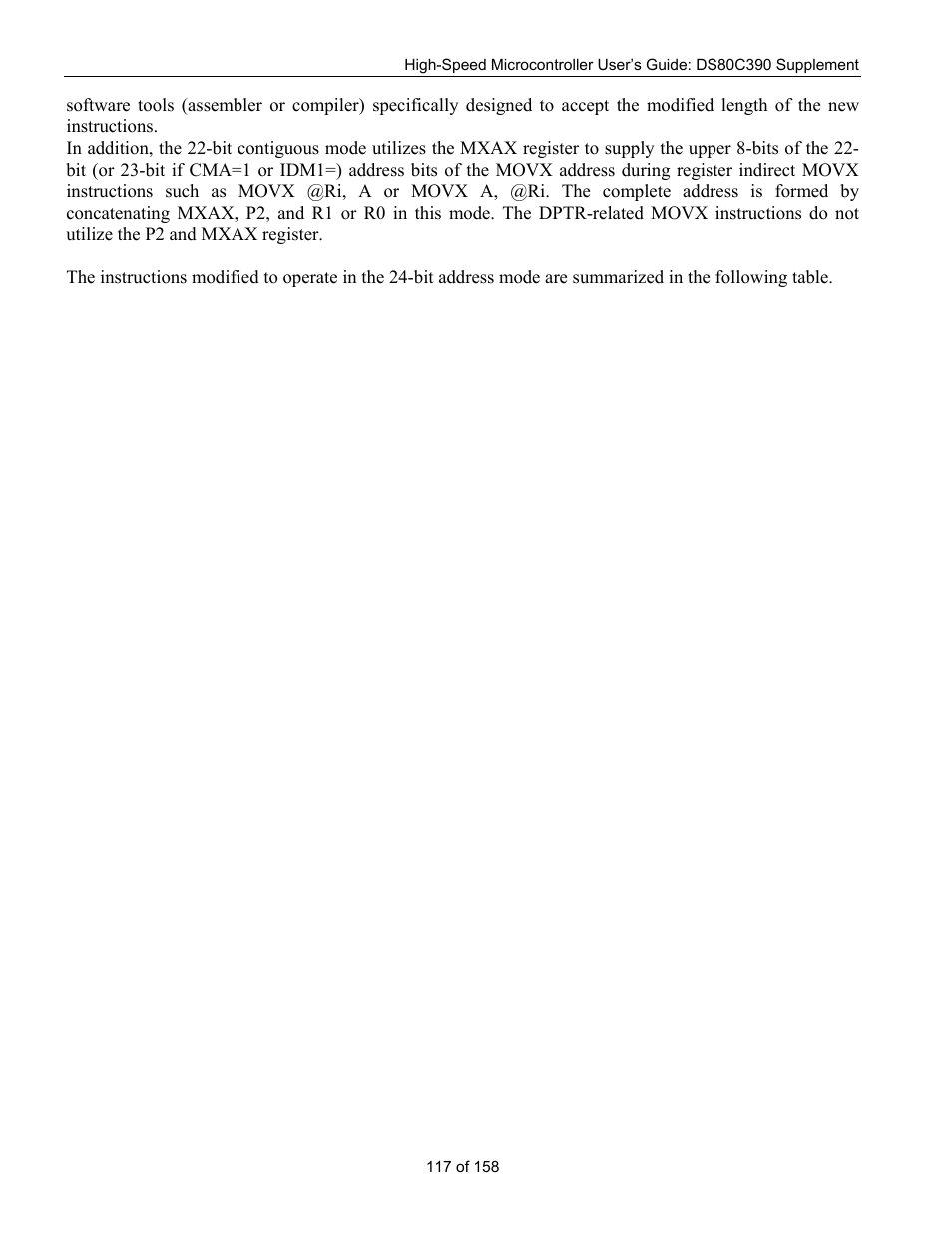 Maxim Integrated High-Speed Microcontroller Users Guide: DS80C390 Supplement User Manual | Page 117 / 158