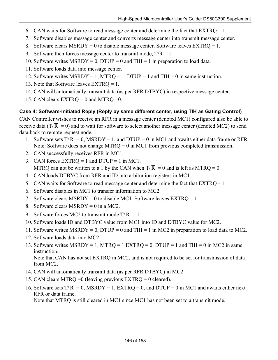 Maxim Integrated High-Speed Microcontroller Users Guide: DS80C390 Supplement User Manual | Page 146 / 158