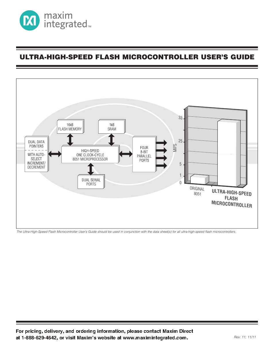 Maxim Integrated Ultra-High-Speed Flash Microcontroller User Manual | 169 pages