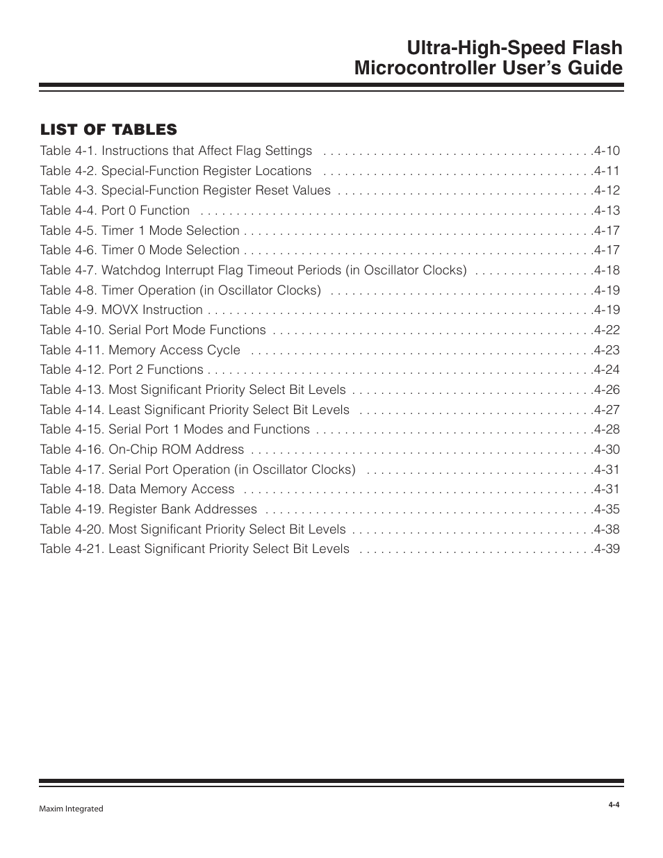 Maxim Integrated Ultra-High-Speed Flash Microcontroller User Manual | Page 12 / 169