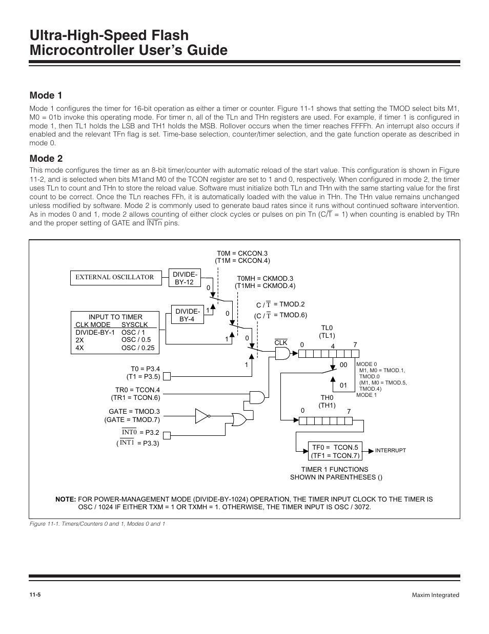 Mode 1, Mode 2, Mode 1 -5 | Mode 2 -5 | Maxim Integrated Ultra-High-Speed Flash Microcontroller User Manual | Page 125 / 169